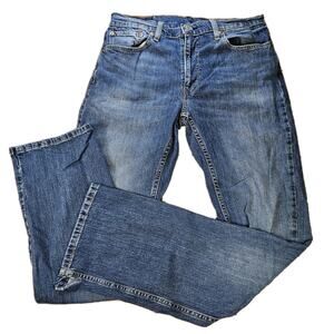 Levis 527 Bootcut Jeans Mens 33x34 Blue Dark Wash Denim Cowboy